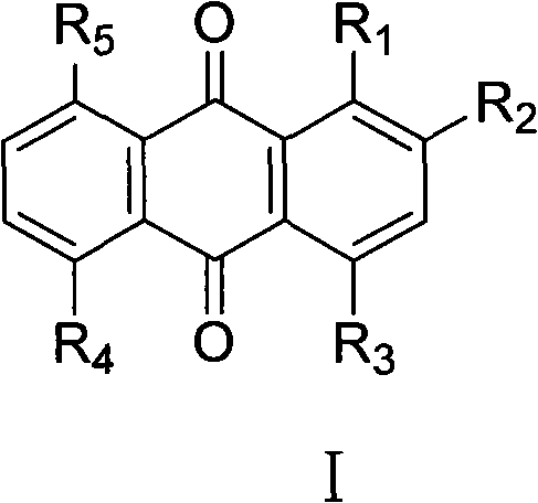 Anthraquinone allergenic dispersed dye as well as extraction method and application thereof