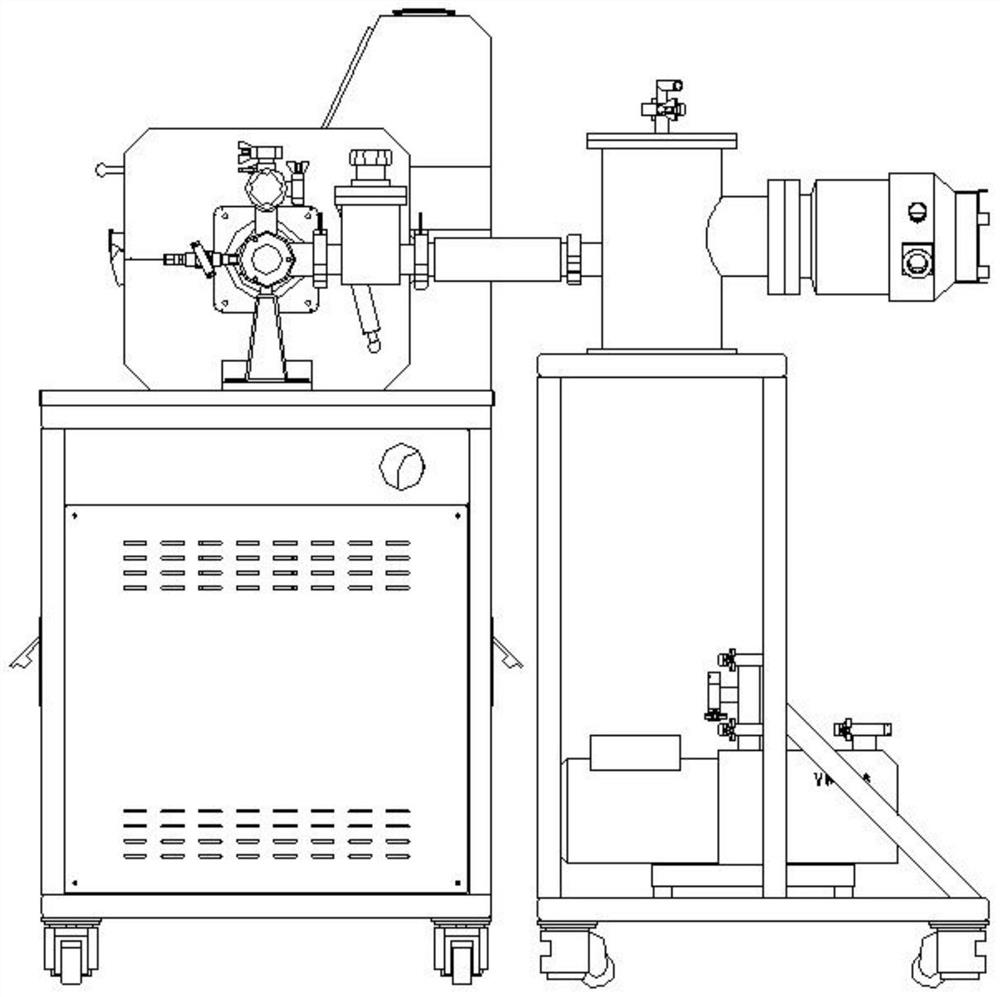 An open-type purification high-vacuum visible organic small molecule purification special equipment