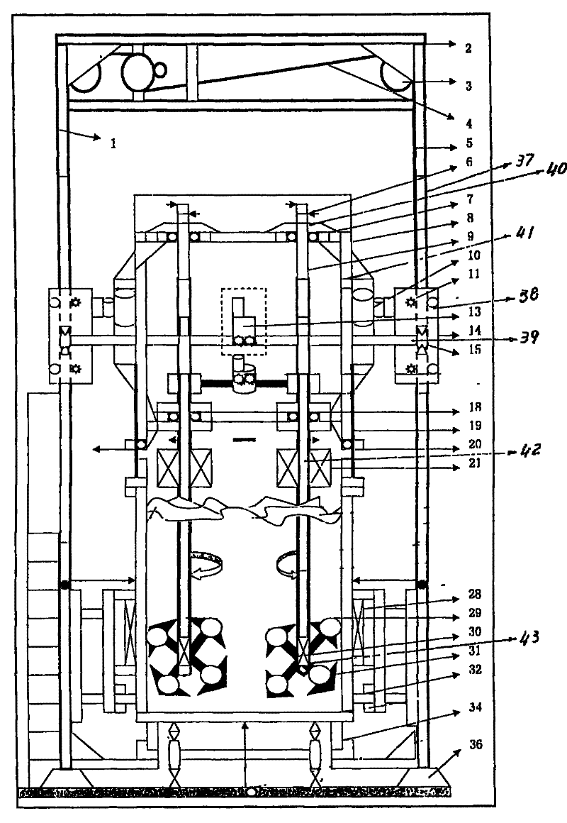 Unfreezing device for a railway coal conveying carriage