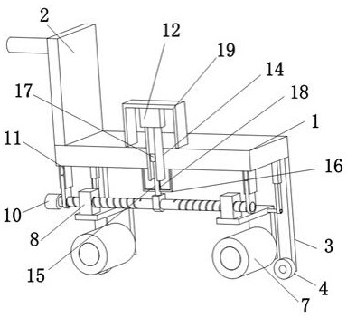 Road pavement repairing device for highway bridge construction