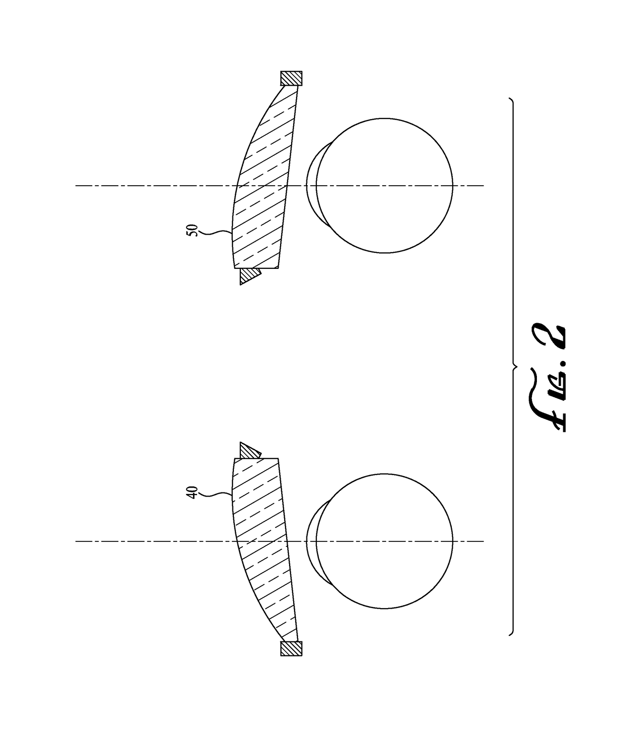 Method and device for treating averted gaze