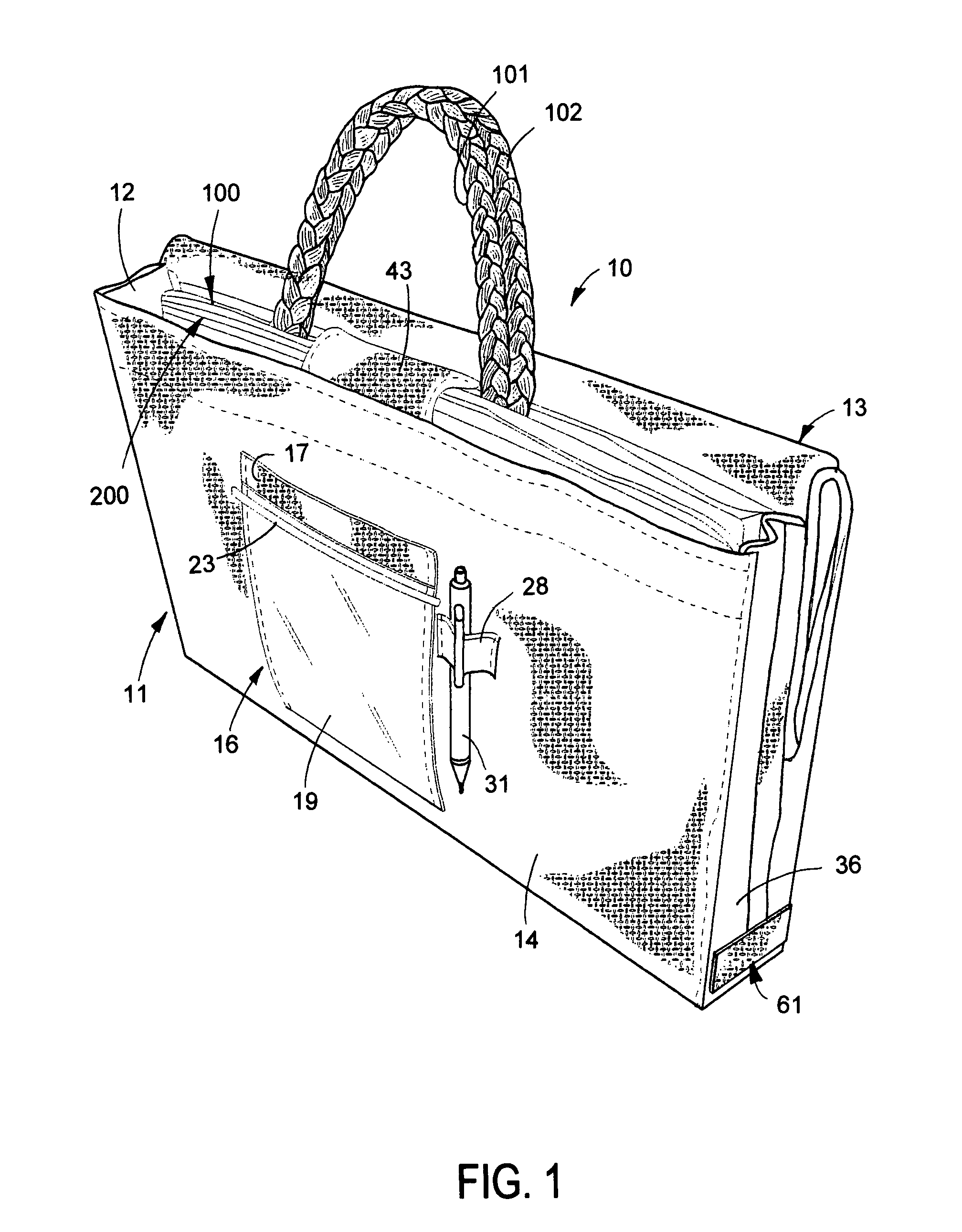 Compact reusable shopping bag assembly