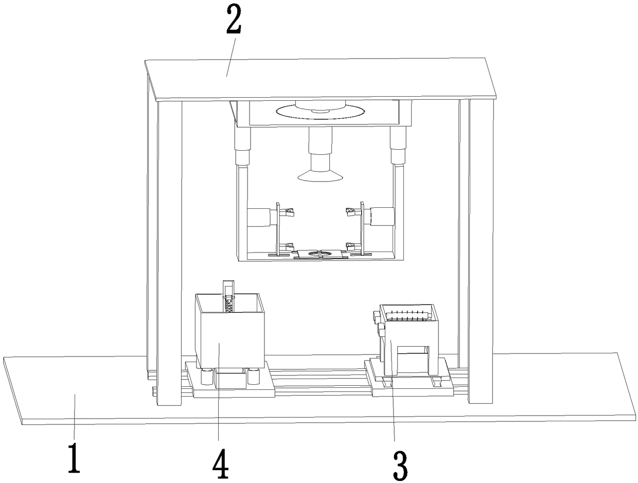 Glass experimental tool frosting device and handling method thereof