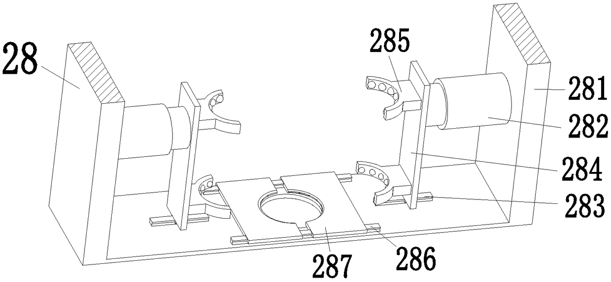 Glass experimental tool frosting device and handling method thereof