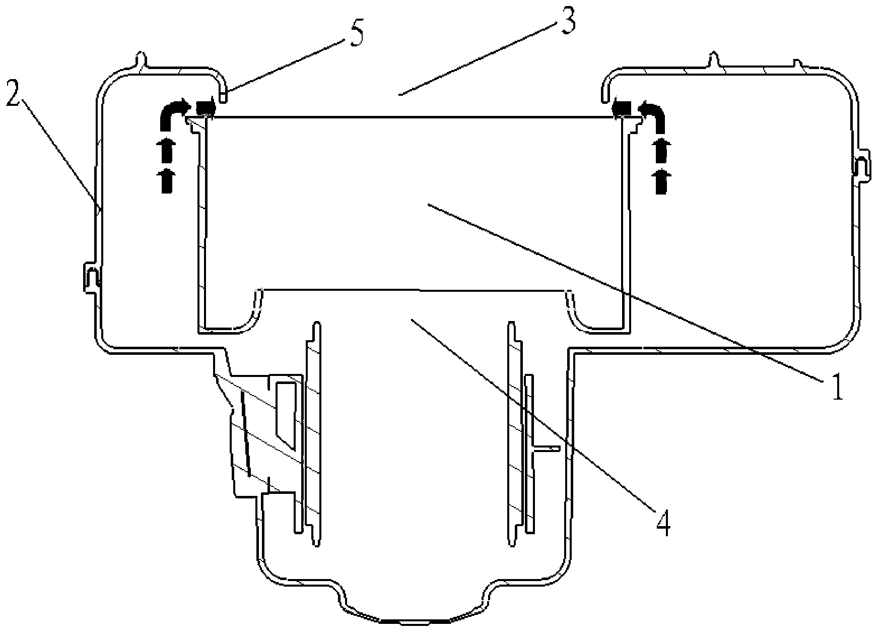 Noise-reducing blower inlet windproof ring device of vehicle air conditioner