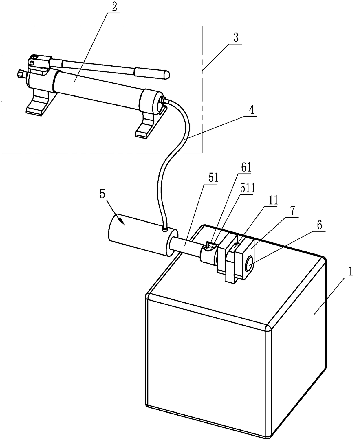 Deep sea manual hydraulic drive disposable ballast device