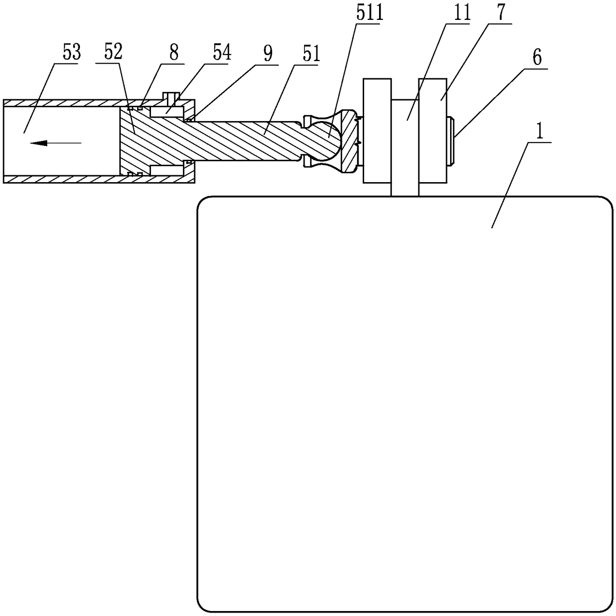 Deep sea manual hydraulic drive disposable ballast device