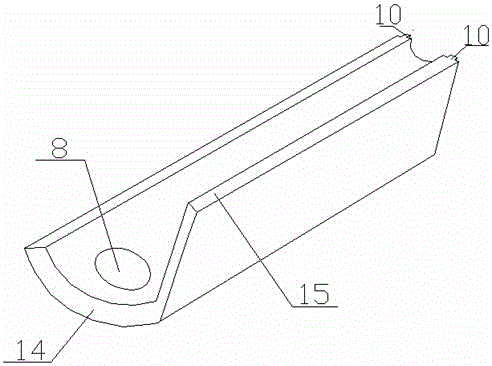 Water guiding groove of waterproof cover