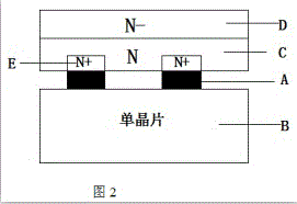 Fast recovery diode material slice structure containing cathode auxiliary part and manufacturing method thereof