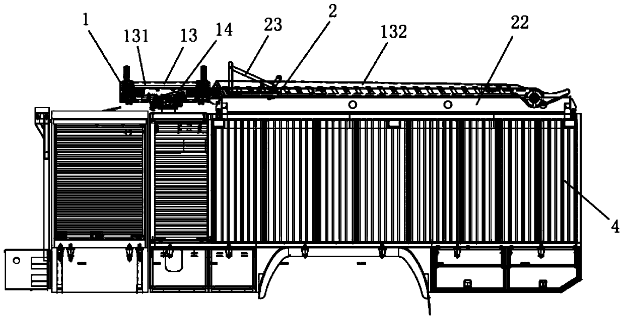 Automatic winding and arranging system for vehicle-mounted water hose