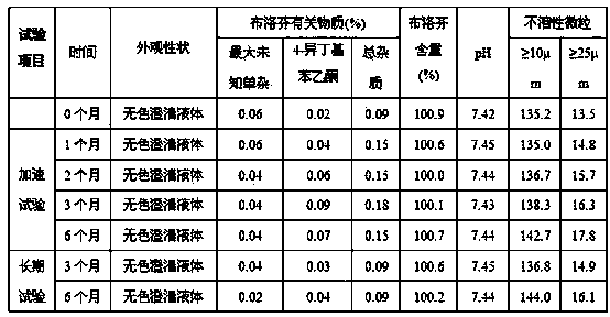 Ibuprofen injection composition and preparation method thereof