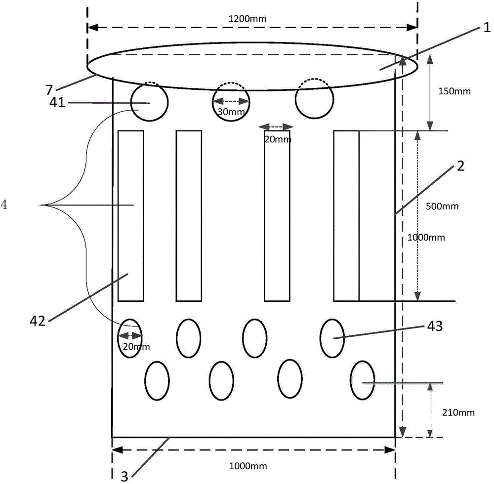 FRP inspection shaft safety filter element