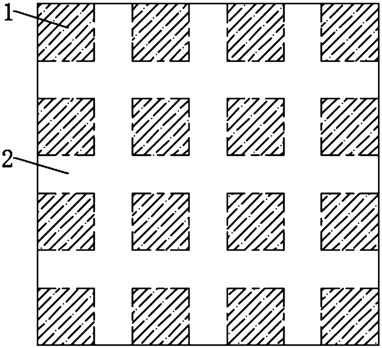 Planar array type shear force touch sensor and shear force parameter detection method