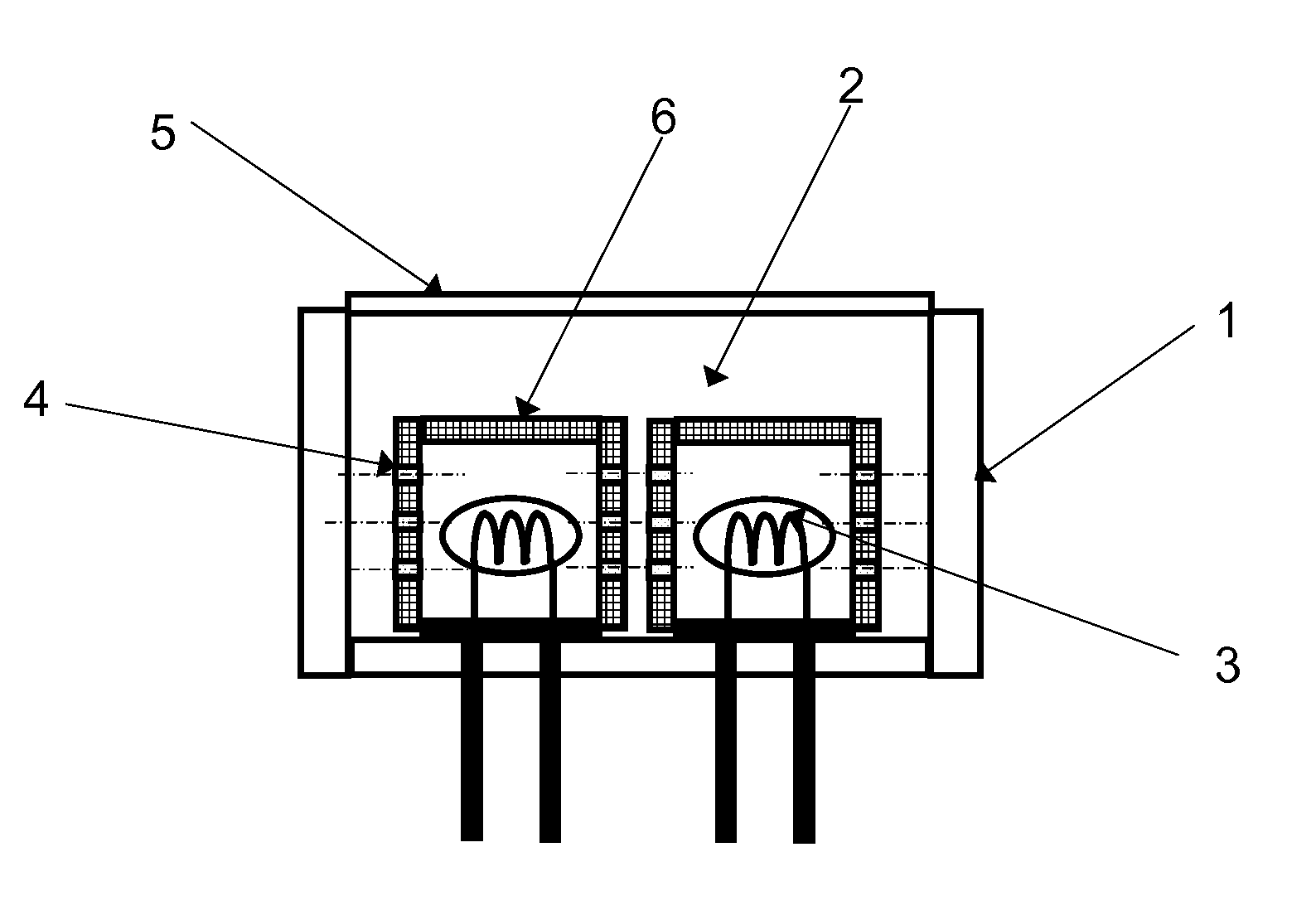 Explosion-proof gas sensor without pressure-proof housing