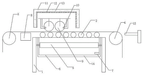 Fabric desizing and drying device