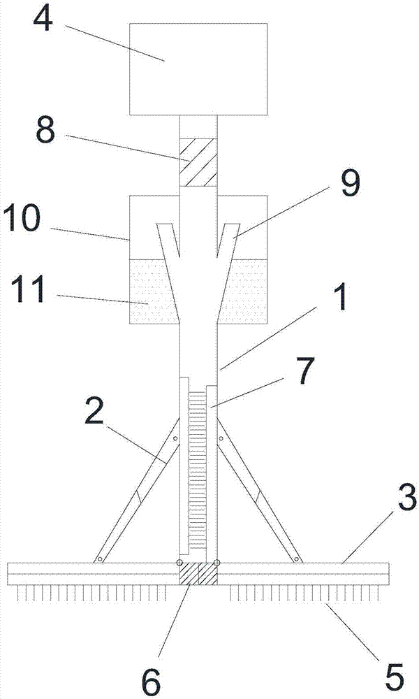 Folding brush disc for quickly cleaning chewing gum on ground