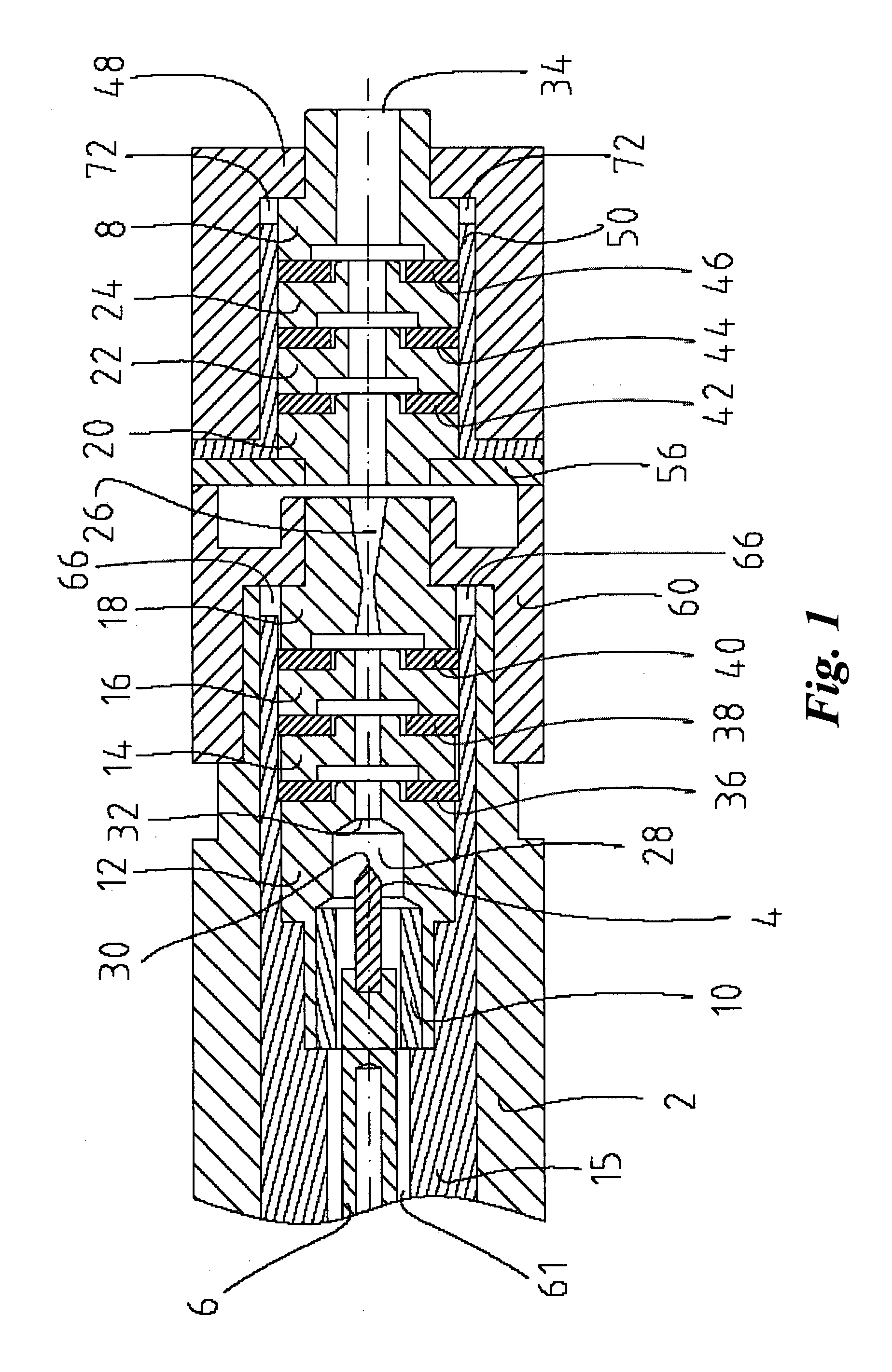 Plasma spraying device and method