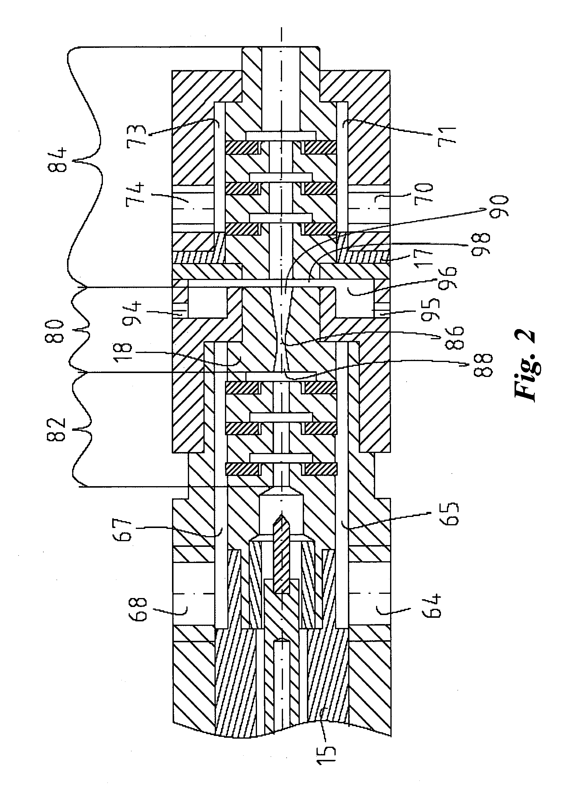 Plasma spraying device and method