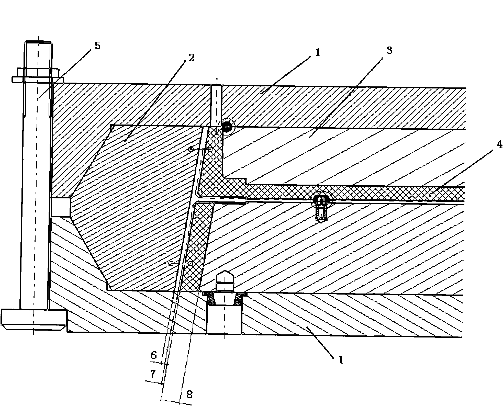 Method for pressurizing and molding composite part by using thermal expansion of silicone rubber