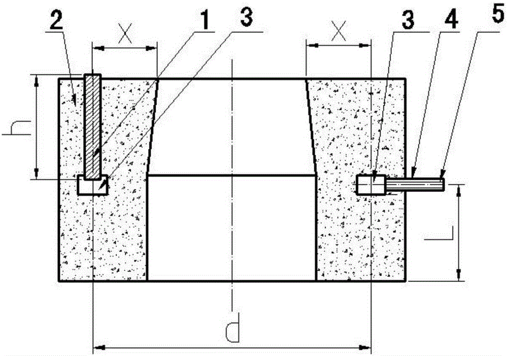 Continuous casting tundish breathable ceramic tube upper nozzle brick cup and argon blowing refining method thereof