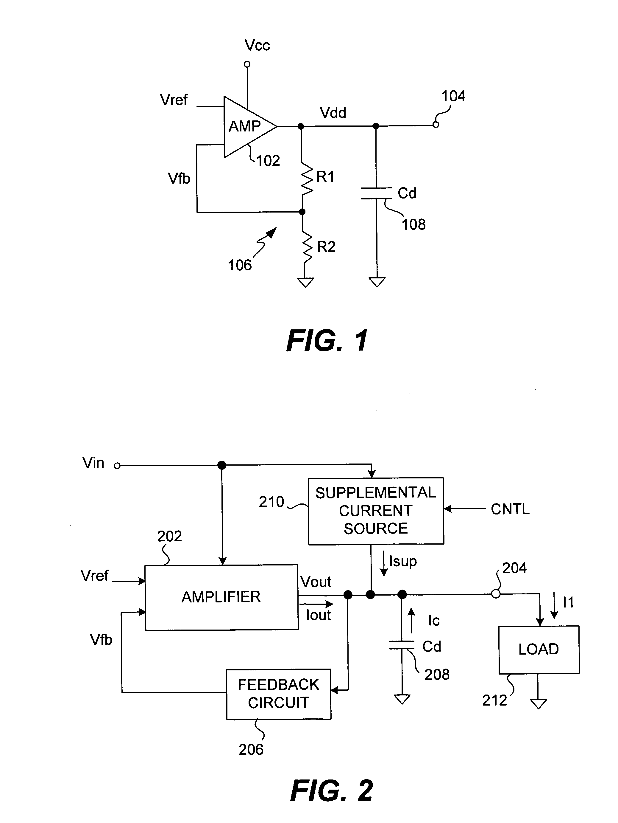 Voltage regulation with active supplemental current for output stabilization