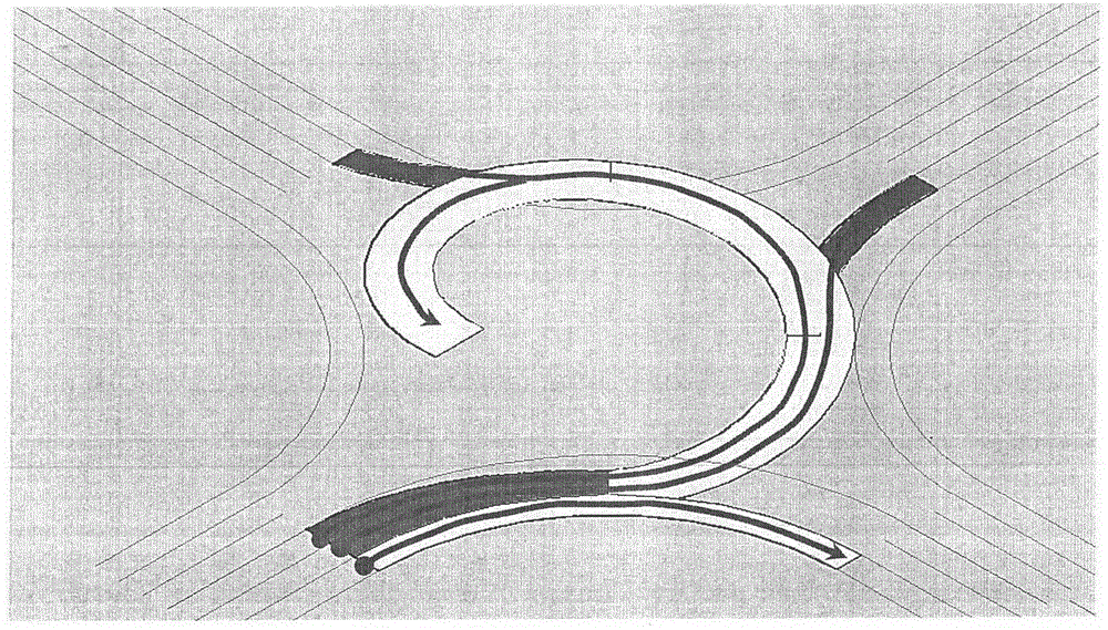 Overlapped spiral lane diversion and parking comprehensive system