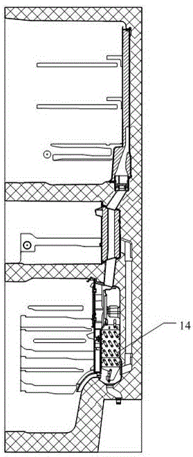 Refrigerator and separation embedded type air channel structure thereof