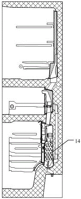 Refrigerator and separation embedded type air channel structure thereof