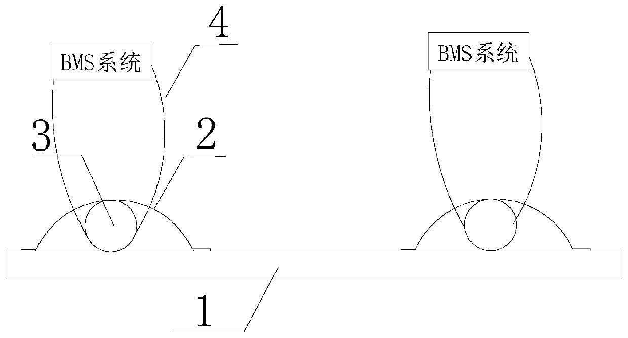 Busbar capable of preventing thermal runaway diffusion and storage battery pack