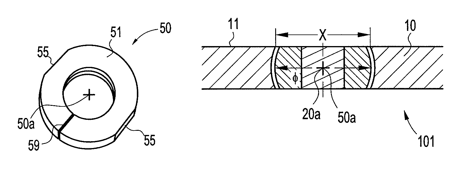 Polyaxial bushing for locking plate