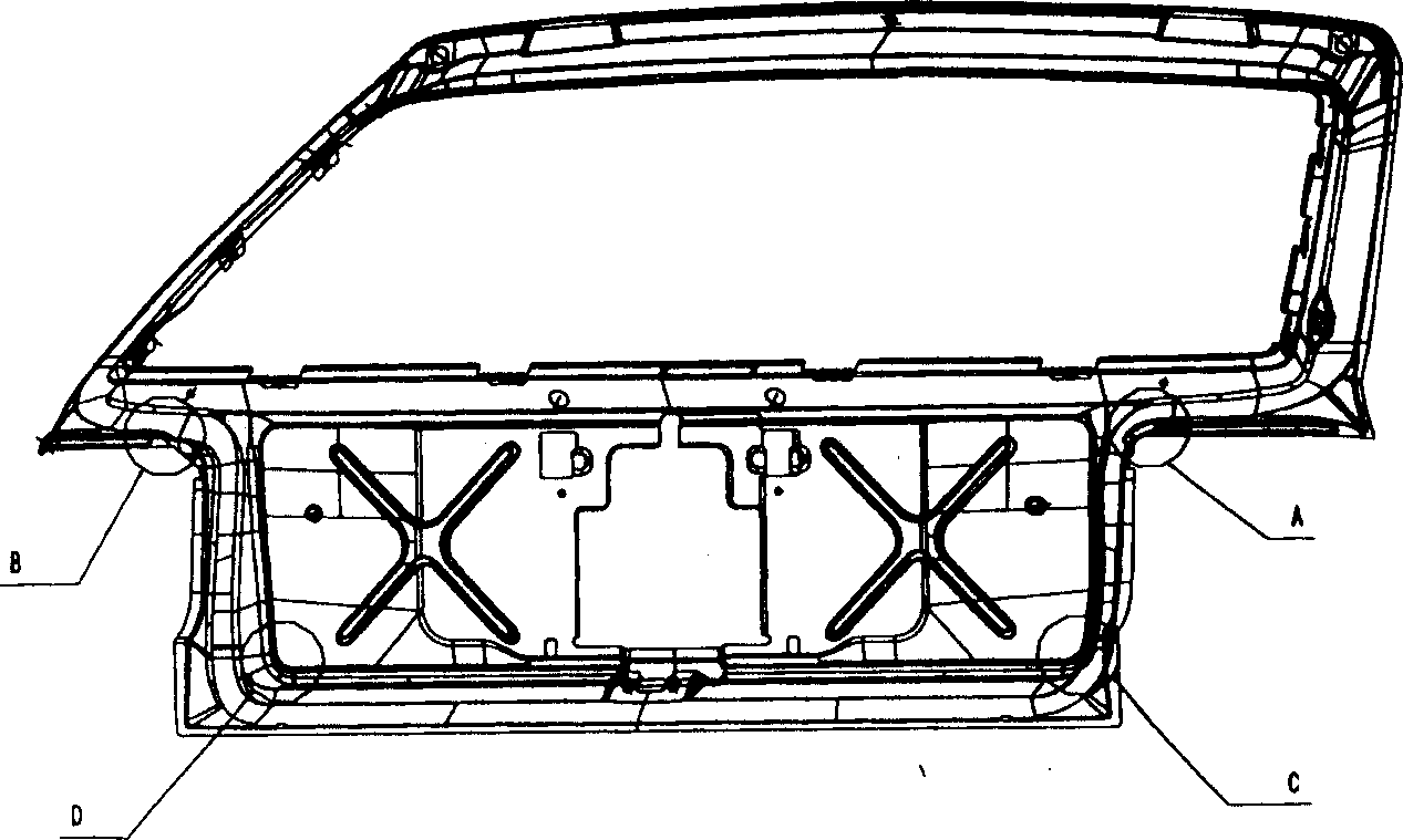 Die regulating method for preventing crack in punched large covering vehicle body part