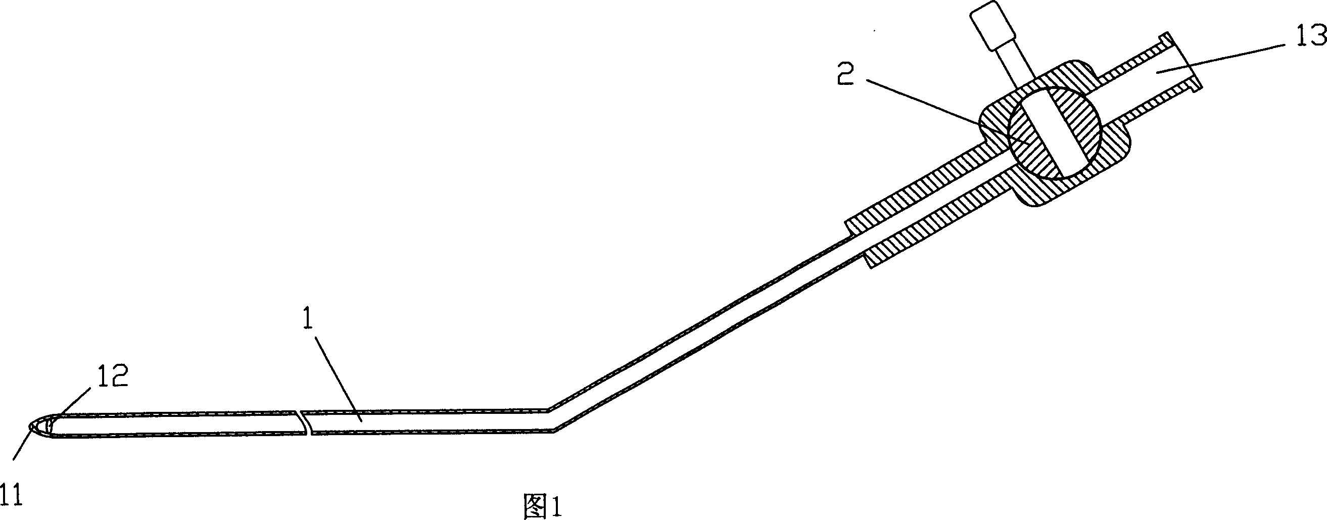 Subcutaneous water injection needle for endoscopic thyroid surgery