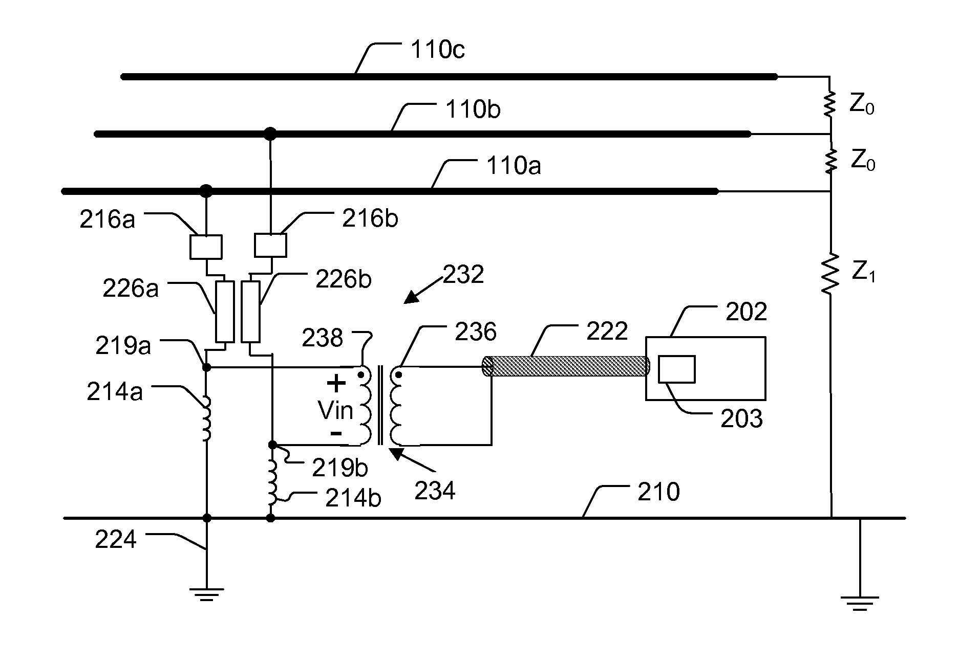 Power line coupling device and method