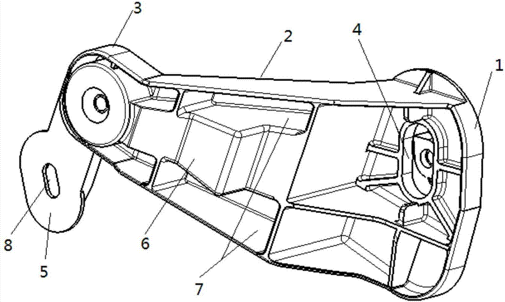 Quick-tightening plastic bracket