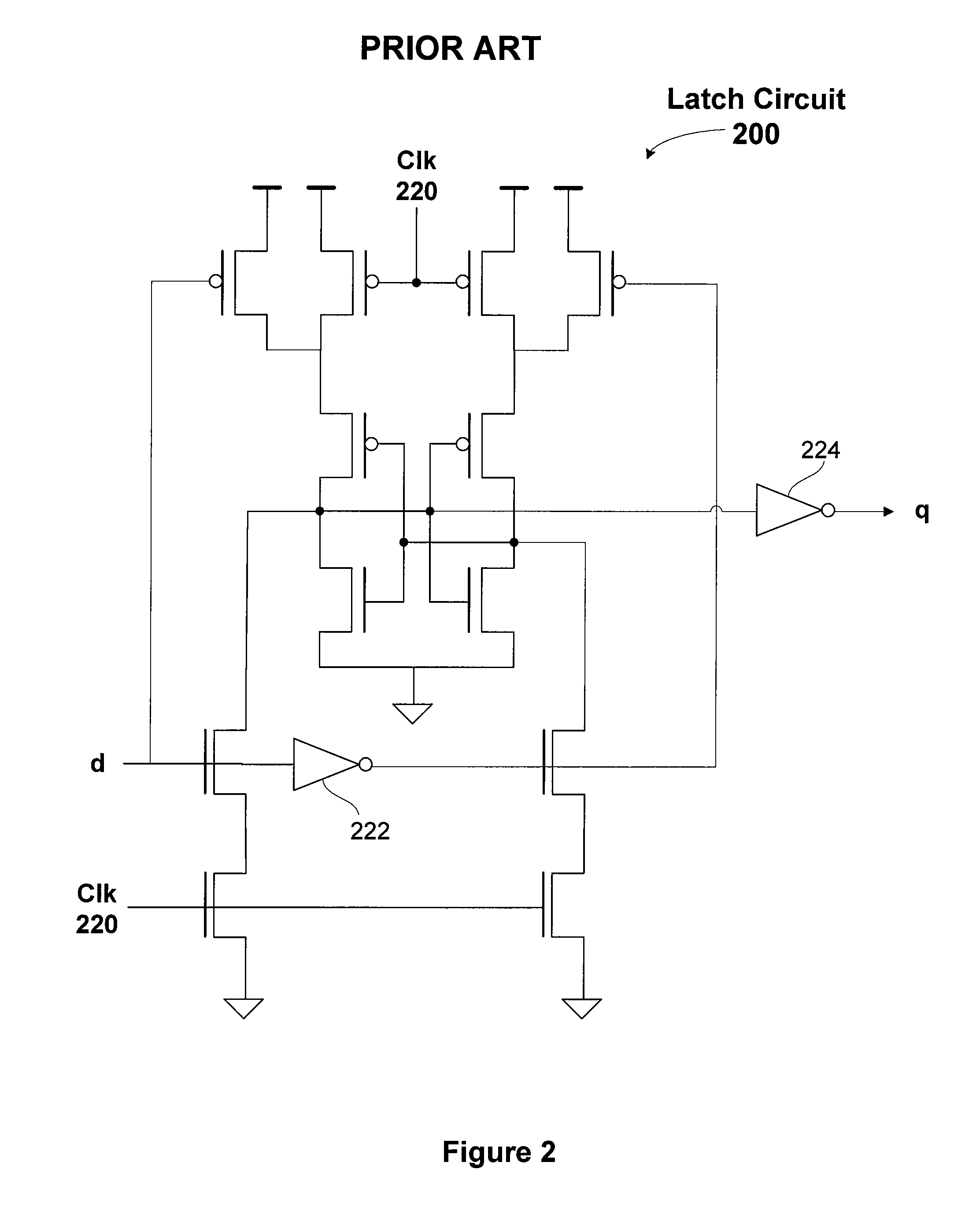 Low-clock-energy, fully-static latch circuit