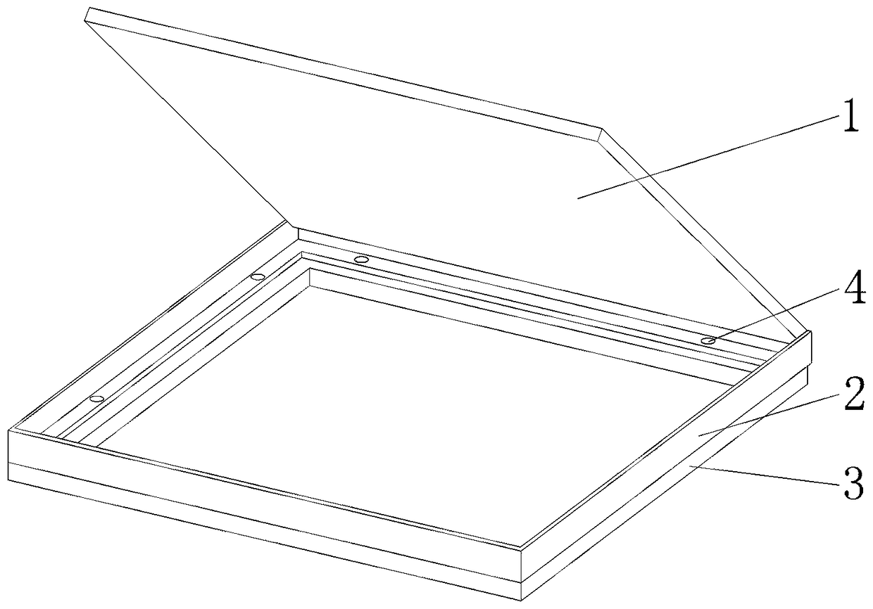 Floor opening protective structure and installation method thereof