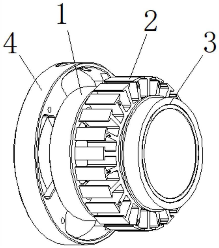 Shaftless hollow brushless motor