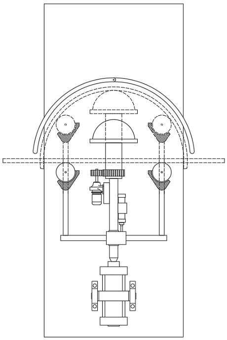 Aluminum alloy door and window bending device