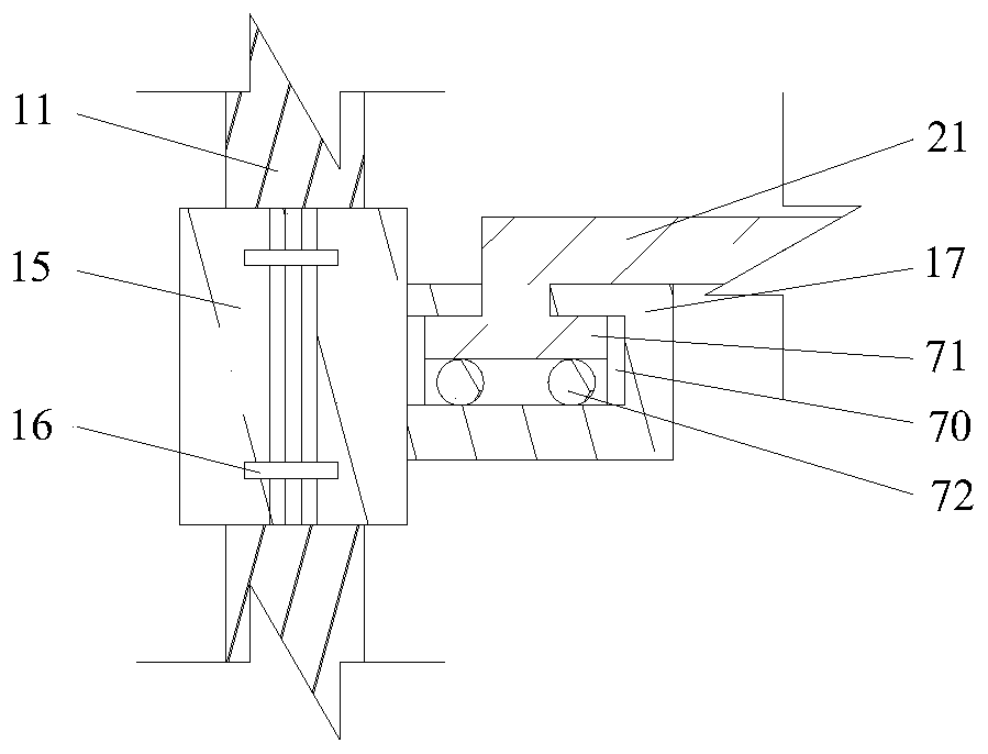 Post-cast strip structure and construction method