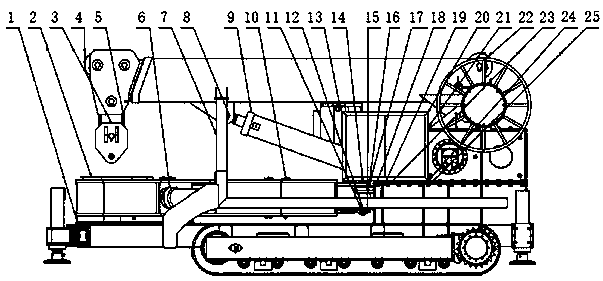 Pipe-holding machine and construction method thereof