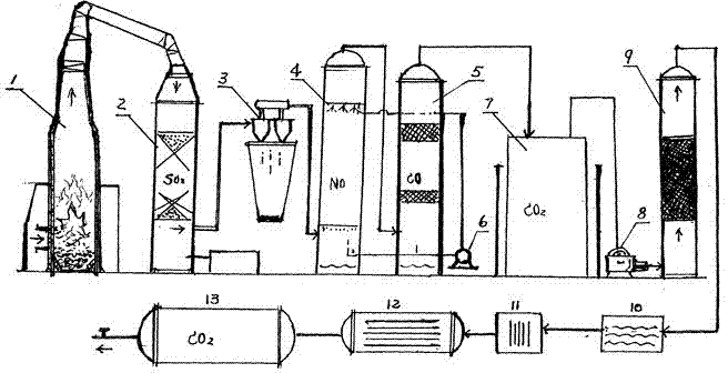 Carbon dioxide (CO2) cyclic utilization process