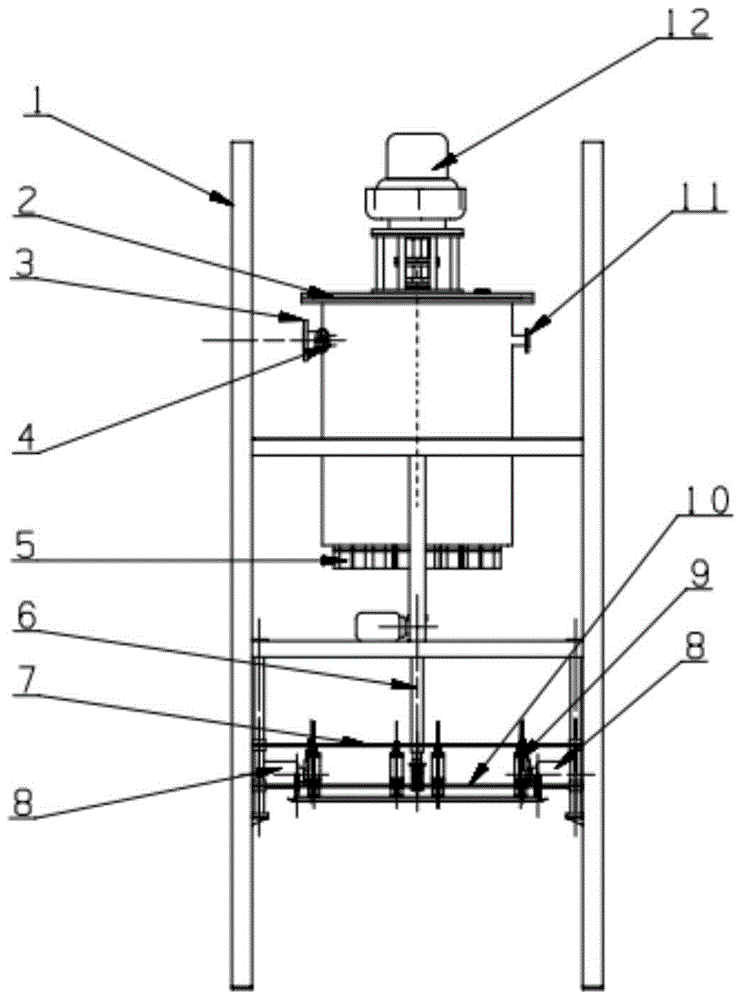 A vertical foam cement automatic grouting machine