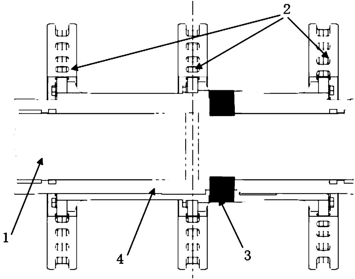 Axle-mounted brake device for gauge-changeable wheel set