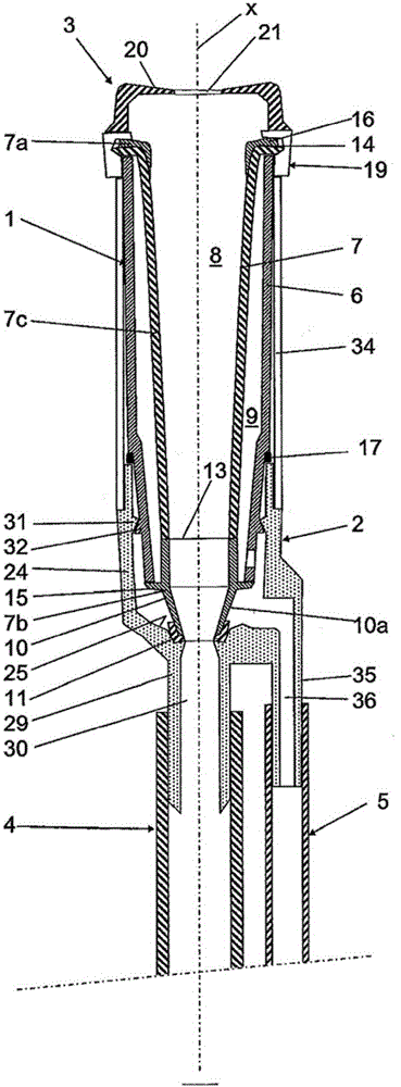 Cartridge, and teat cup