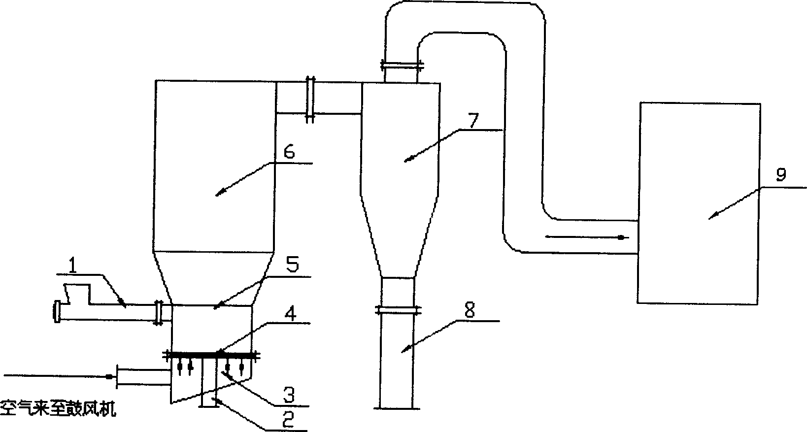 Method for preparing combustable gas using peltate yam waste slag