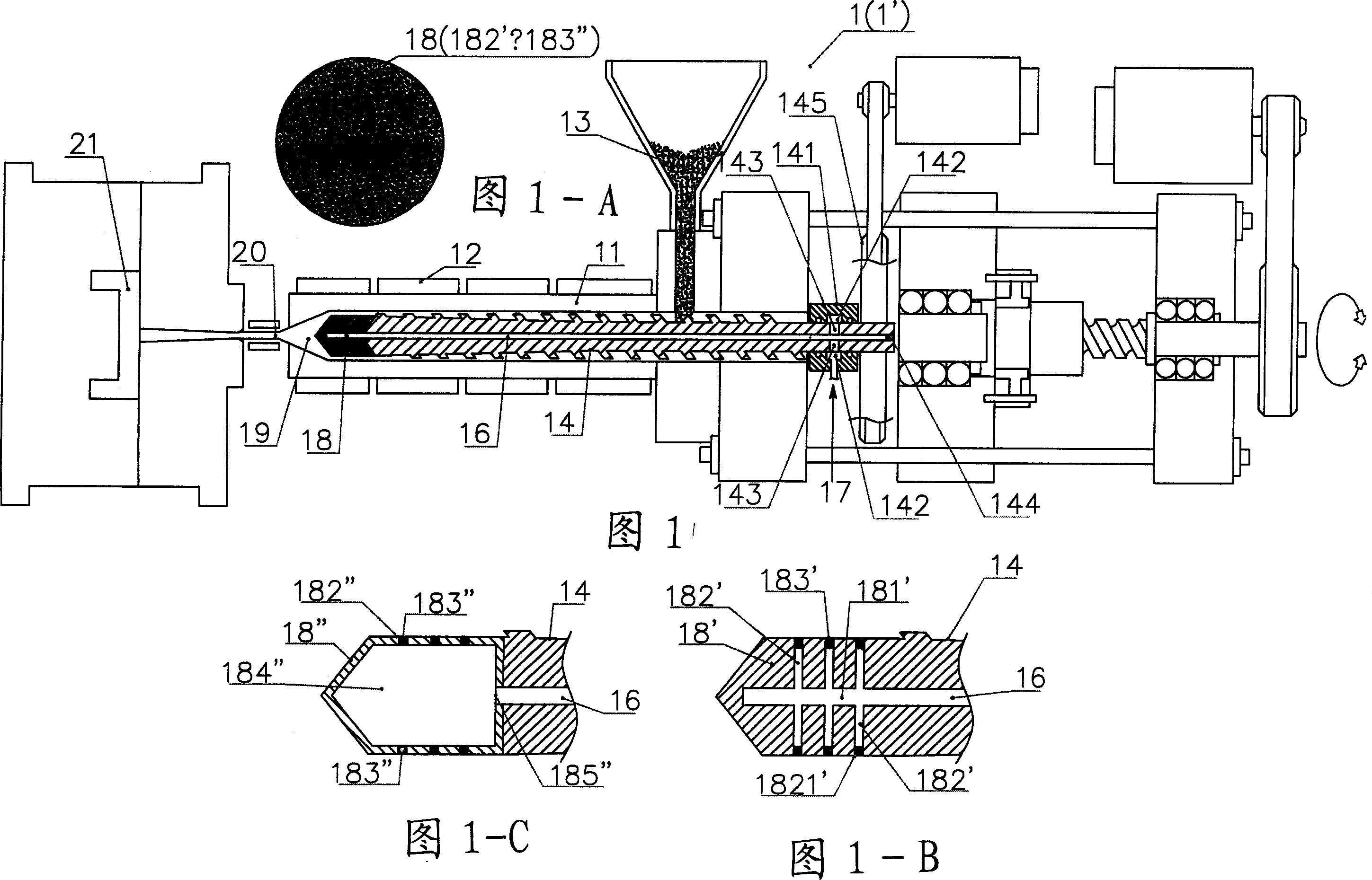 Method for controlling microscopic bubble nucleation in fluid polymer material production and its apparatus