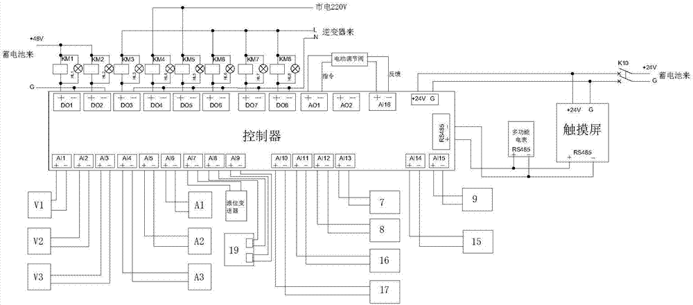 Floor radiant heating system based on energy substitution technology and working method and heat calculation method thereof