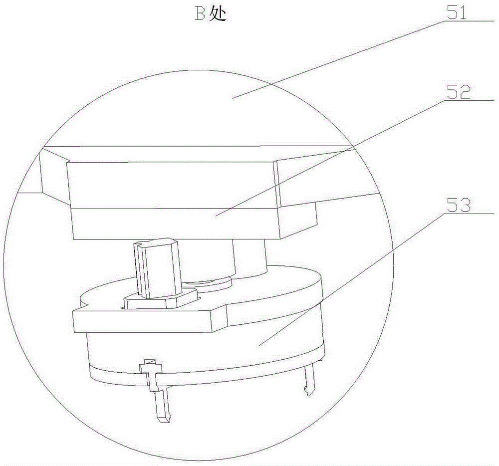 Die replacing device for numerical control turret punch press