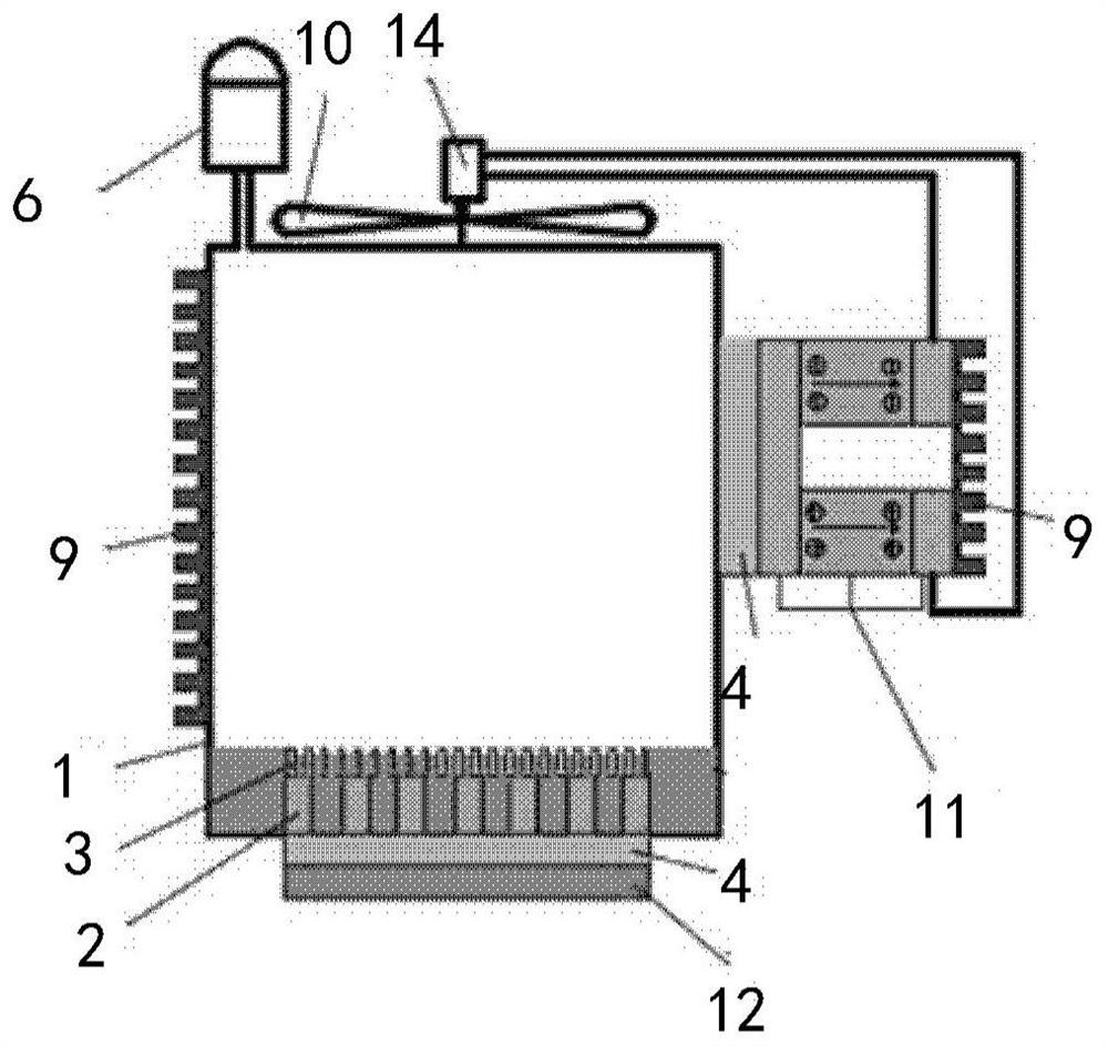 Electronic device cooling device