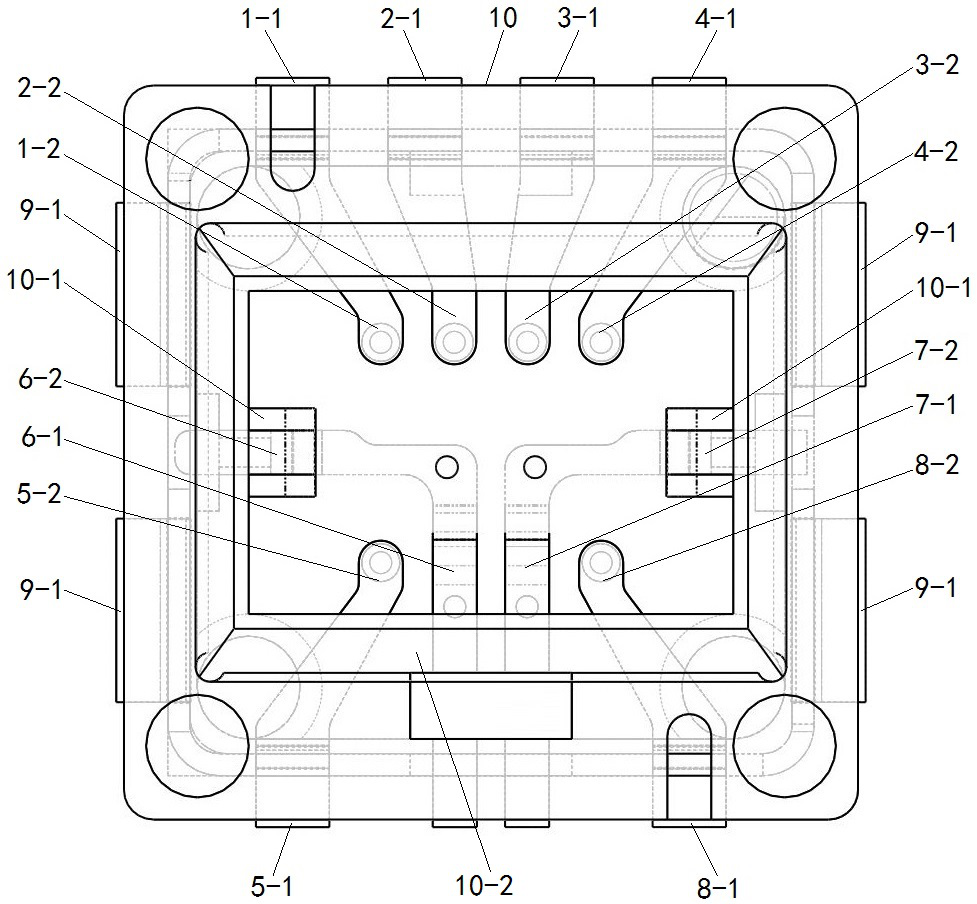 Packaging tube shell for surface-mounted sensor and surface-mounted sensor using same